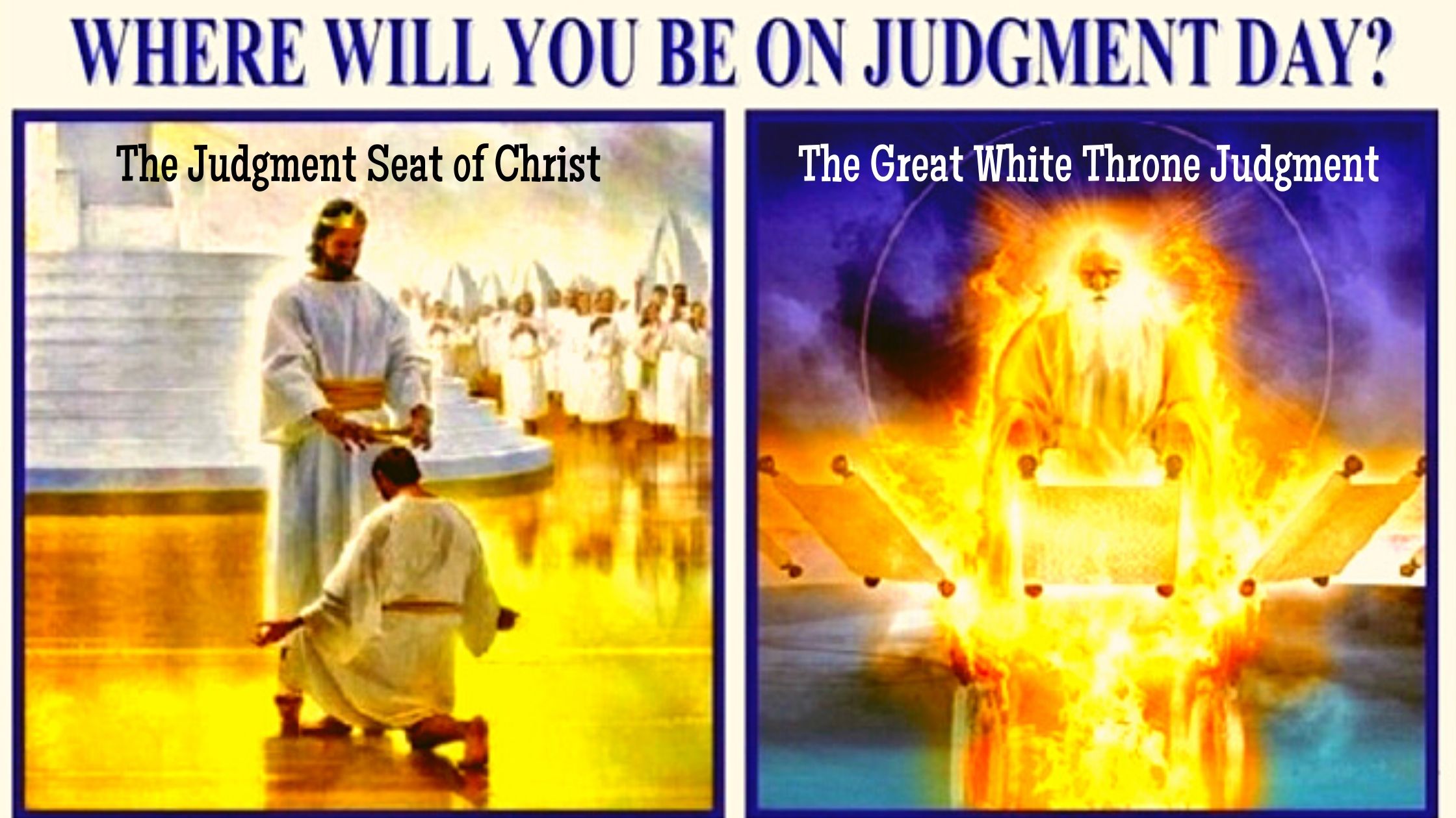 Judgment seat of Christ and the Great White Throne Judgment – The Pure ...